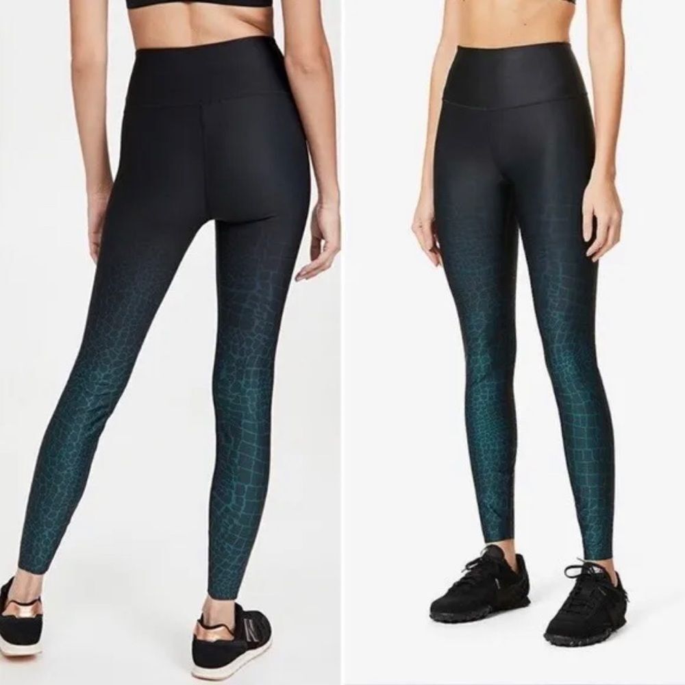 Good American Emerald Croc Ombre Leggings Size 7